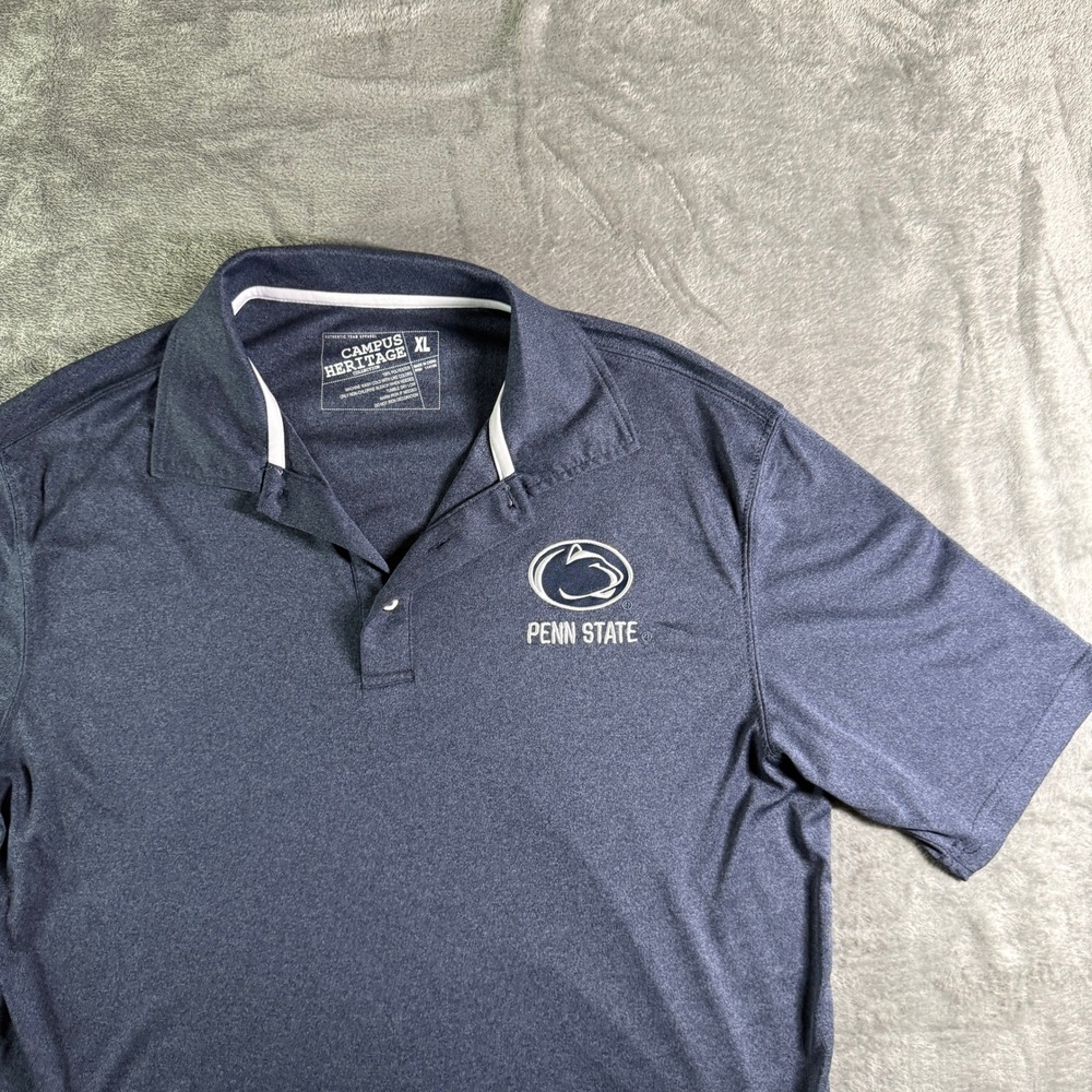 Campus Heritage Penn State Polo Shirt Embroidered Logo Athletic XL
